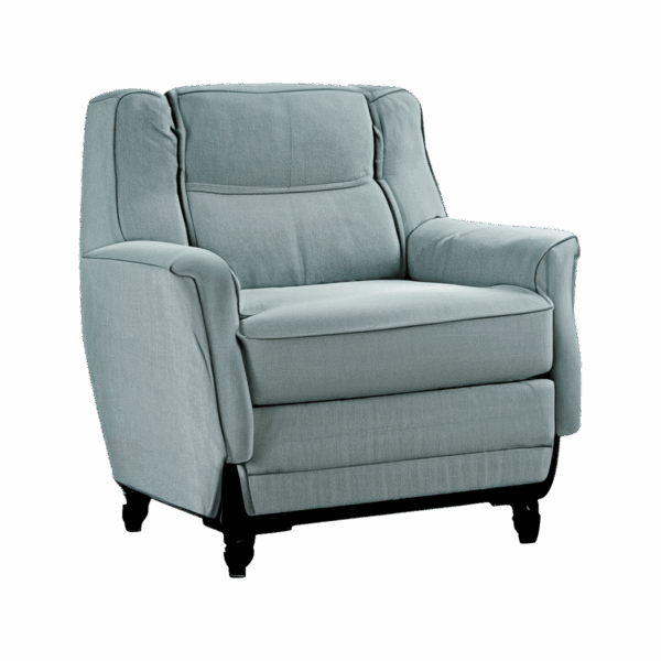 Cammi Blue Leather Armchair - Image 4