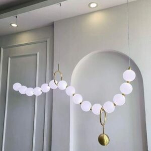 French style pearl necklace light