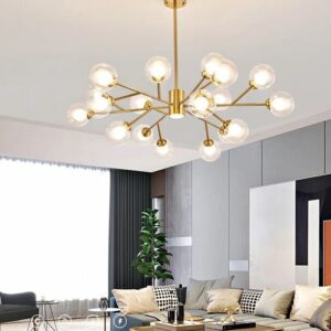 Bean living room ceiling chandelier. Glass ball, living room and dining room lamp