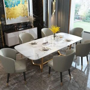 Dinning table set de luxe a manger comedor  marble dining table