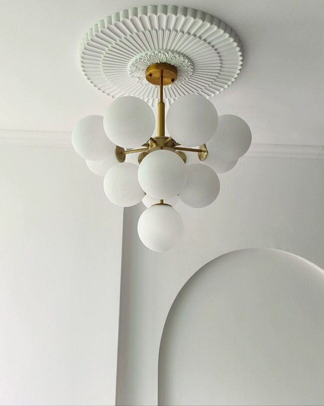 Vee globe pendant light