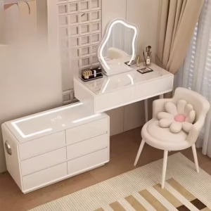 Mirror Vanity Bedroom Furniture Luxury Modern Dressing Table