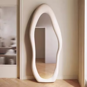 Modern Velvet Flannel floor Full-Length Mirror