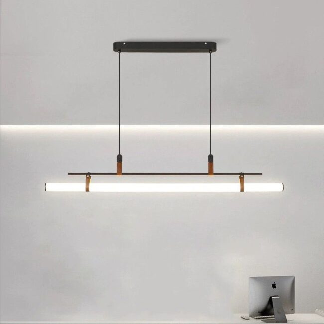 One line linear ceiling chandelier