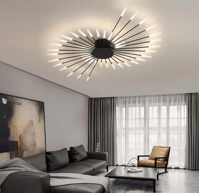 Firework Inspired Ceiling Light