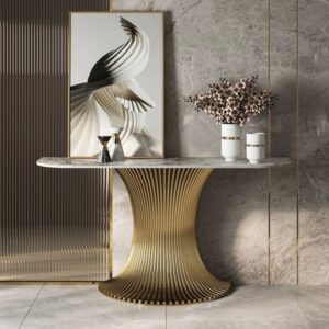 Half Moon Shape Console Table