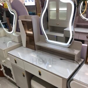 Dressing Table Makeup Dresser With Led Lights Large Capacity Storage Drawer