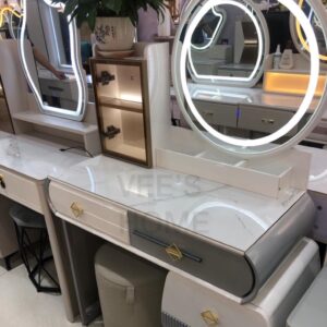 Dressing Table Make Up Vanity Table Mirror Station With Drawer