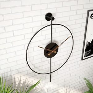 Large metal wall clock