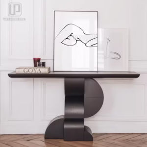 Italy wooden table black console