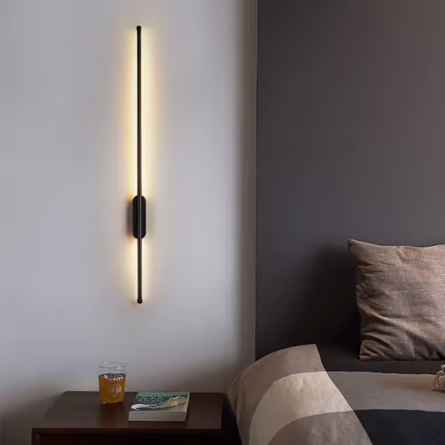 Hot Selling Long Tube Modern LED Indoor Bedside Wall Lamp Warm White