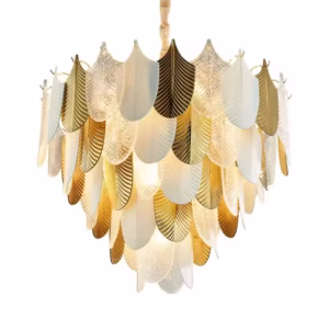 Nordic minimalist branch gold chandelier