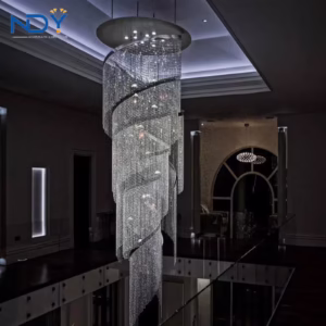 Modern Style Luxury Staircase Crystal Chandelier Lighting