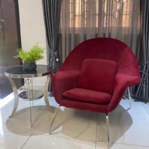 MHZ casa Stainless Steel Frame Arm Sofa Chair