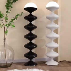 Mid-Ancient Living Room Black Gourd Floor Lamp