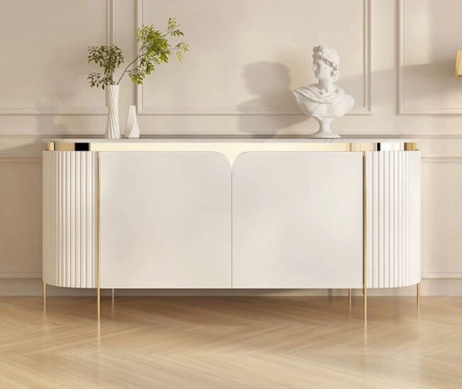 white contemporary sideboard