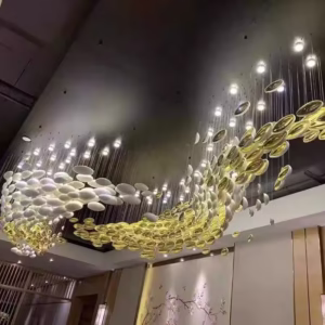 Light Glass Pendant Chandelier (24 Pieces)