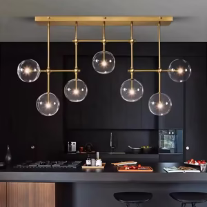 Nordic glass bubble ball chandelier