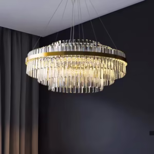 Transparent simple crystal chandelier