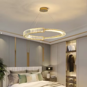 Gold Circle Modern Luxury Chandelier