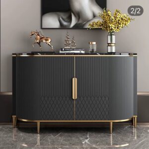 Black contemporary sideboard