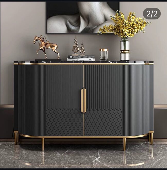 Black contemporary sideboard