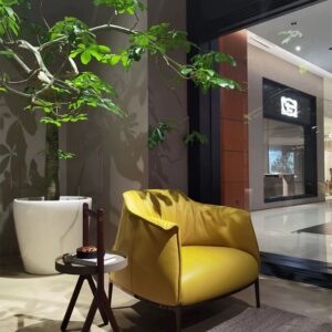 living room sofa accent chair luxury modern side leather chair