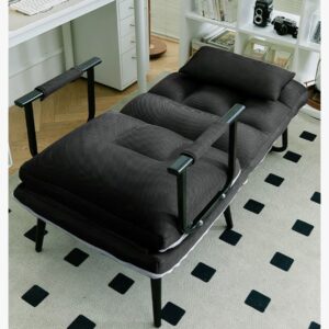 Nordic Tufted Furniture Fabric Comfortable Rocking Leisure Chair