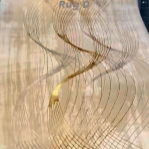 Elegant Abstract Wave Rug