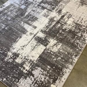 Textured Abstract Rug in Neutral Tones