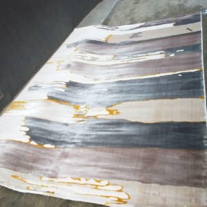 Modern Abstract Waterfall Rug