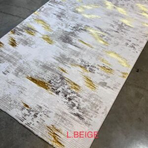 Luxurious Metallic Abstract Rug