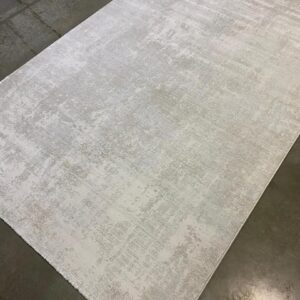 Modern Abstract Rug with Distressed Effect
