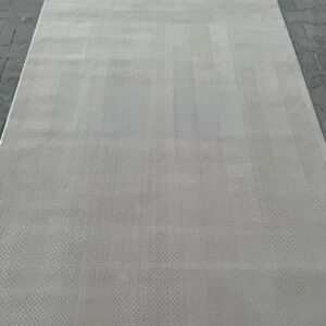 Textured Geometric Rug in Neutral Tones