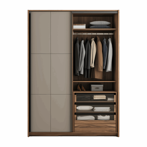 Tall Wooden Bedroom Armoires - Image 2