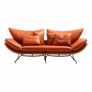 Tony Spark Contemporary Sofa - Leather, 300 x 120 cm