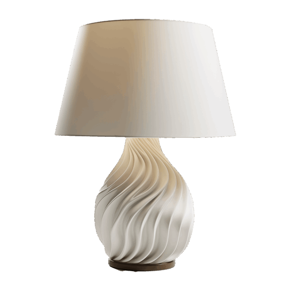 Promenade White Table Lamp - Image 3