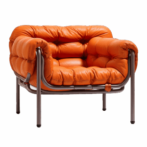 Danish Leather Lounge Chair