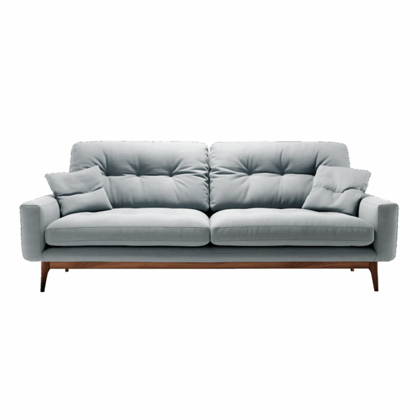 Sofa with Rolled Armrest