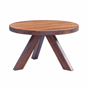 Rustic wooden coffee table