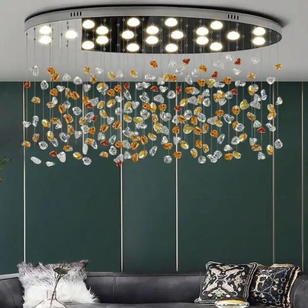 Modern Crystal Stone Chandelier