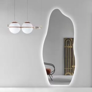 Special-shaped irregular wall-mounted vanity mirror with led light