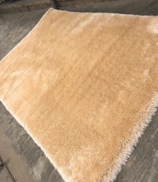 Soft Golden Plush Shag Rug